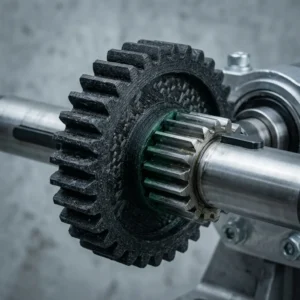 Durable industrial 3D printed mechanical gear component - NOVTAU materials